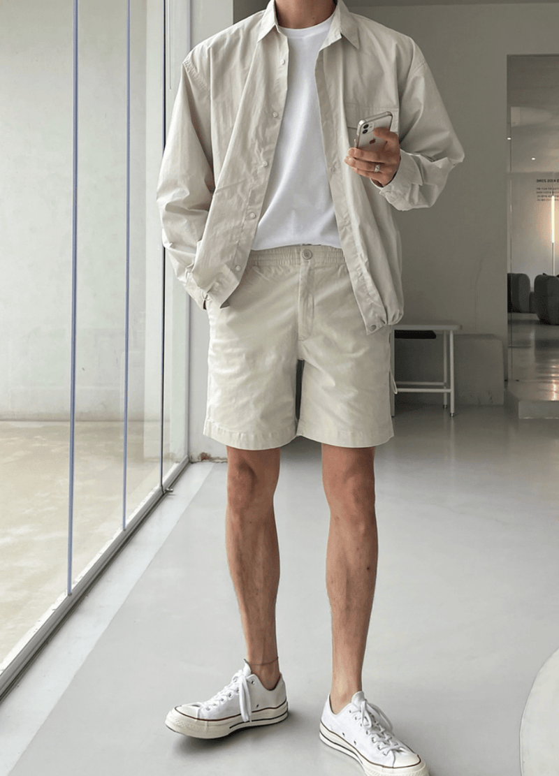 NEW COTTON WASHING SHORT PANTS ( 2 colors ) #O