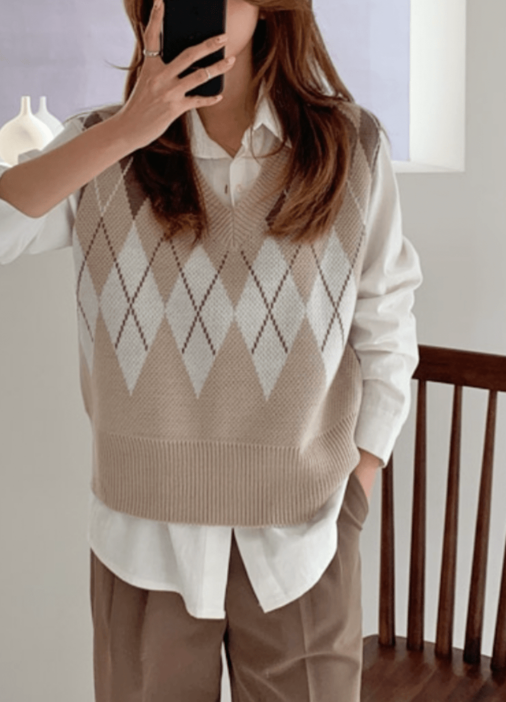 2024最新のスタイル VEST KNIT ARGYLE ( OnYou – ) 2colors トップス