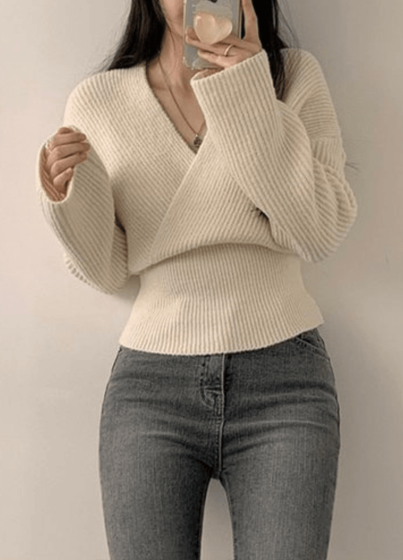 DIAGONAL SWEATER ( 3 COLORS )